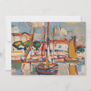 Båtar i hamn Samuel John Peploe
