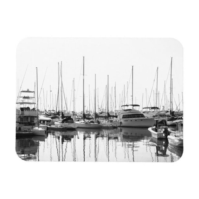 Båtar i hamnen magnet (Horisontell)