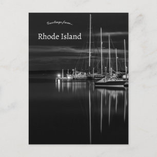 Båtar i norra Kingstown Rhode island Vykort