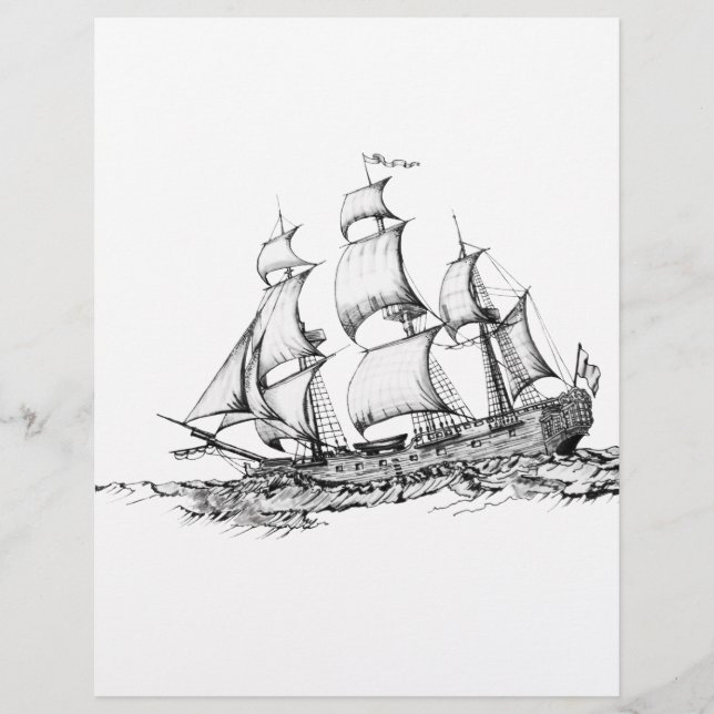 Båtar i vatten reklamblad (Framsidan)