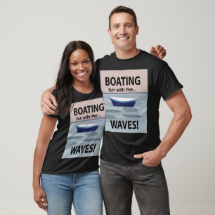 Båtar med Roligt av segelbåtar med Vinkara båtar T Shirt