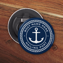 Båtar namn och segelankarrep gräns flasköppnare