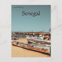 Båtar på ön Gorée Dakarregionen Senegal