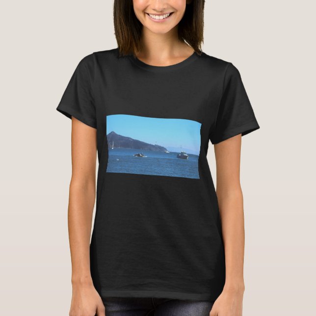 Båtar på viken t shirt (Framsida)