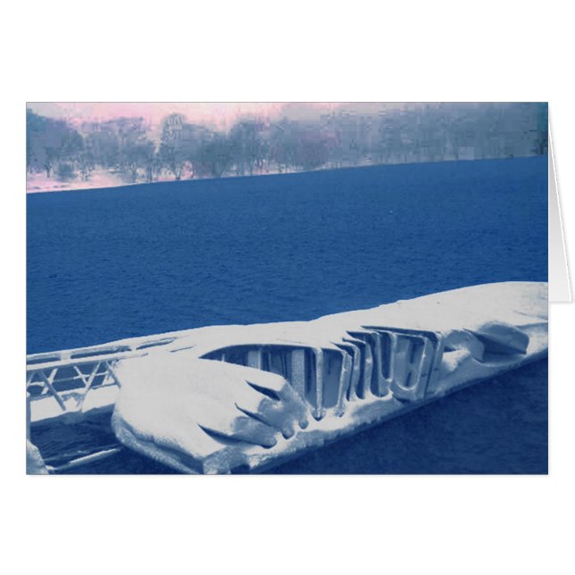 Båtar som väntar på Vår Hälsningskort (Framsidan Horizontal)