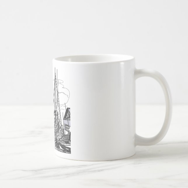Båtar till havs kaffemugg (Höger)