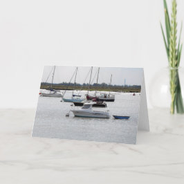 Båtar vid Burnham on Crouch Kort