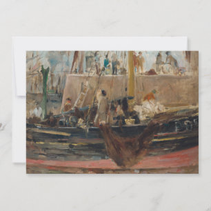 Båtar vid kajen Berthe Morisot