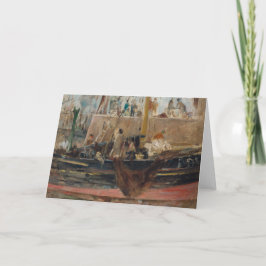 Båtar vid kajen | Berthe Morisot Kort