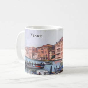 Båtar vid storkanalen - Venedig, Italien Kaffe Mug Kaffemugg
