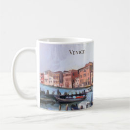 Båtar vid storkanalen - Venedig, Italien Kaffe Mug Kaffemugg