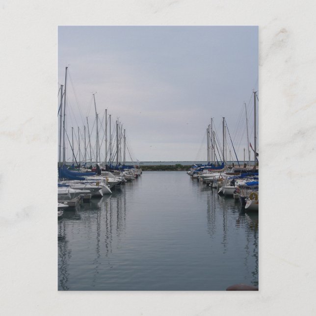 båtar vykort (Framsida)