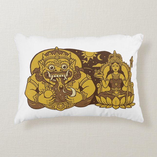 Batara Kala & Dewi Setesuyara Prydnadskudde (Framsidan)