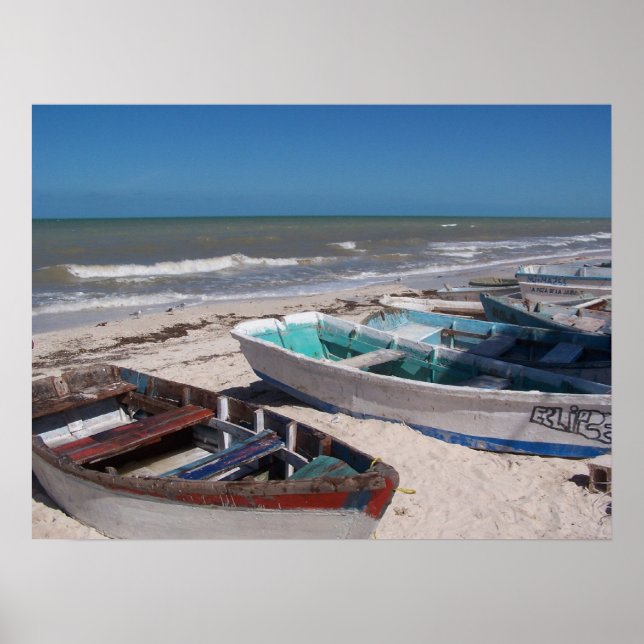 Båtarna på stranden poster (Framsidan)