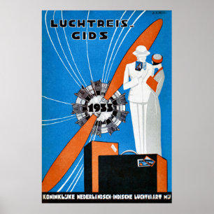 Batavia Dutch Indies Vintage resor Poster