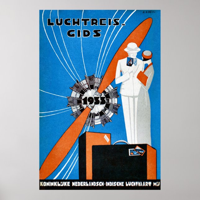 Batavia Dutch Indies Vintage resor Poster (Framsidan)