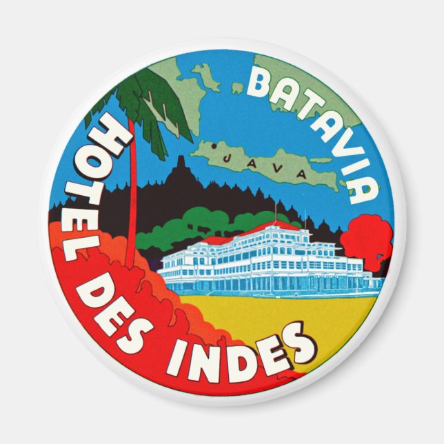 Batavia Hotel Des Indies Magnet (Framsidan)