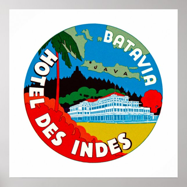 Batavia Hotel Des Indies Poster (Framsidan)
