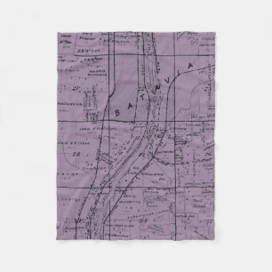 BATAVIA ILLINOIS 1871 KARTA FOX RIVER VALLEY FLEECEFILT