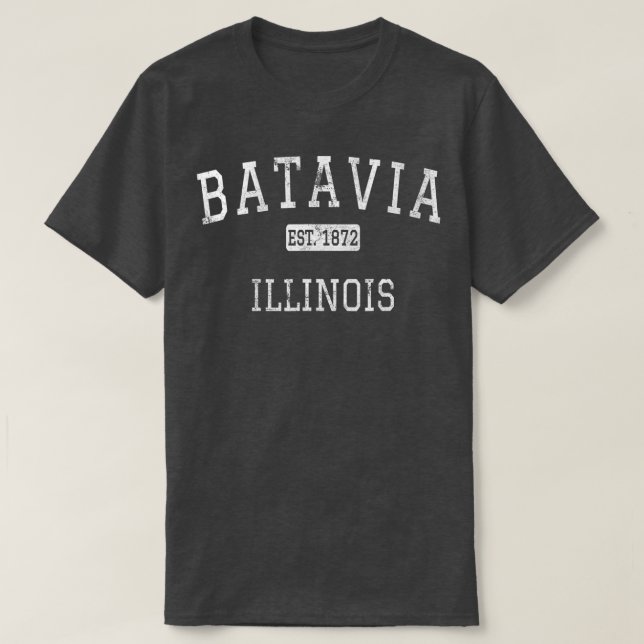 Batavia Illinois IL Vintage T Shirt (Design framsida)