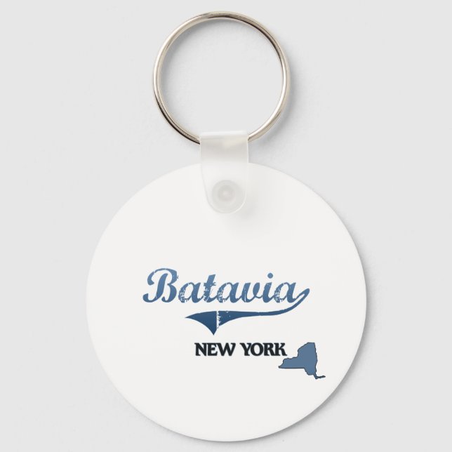Batavia New York City Classic Nyckelring (Framsida)