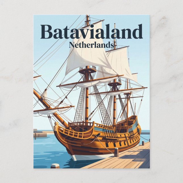 Batavialand Nederländerna Vykort (Framsida)