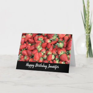 Batch av Red Juicy Strawbär Birthday Kort