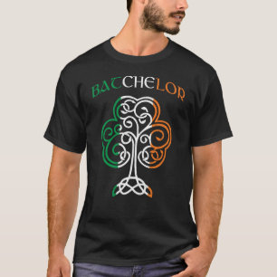 BATCHELOR Irish Namn Shamrock Ireland Flagga Famil T Shirt