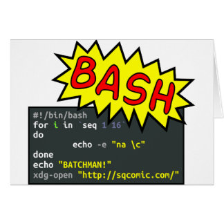 Batchman Hälsningskort