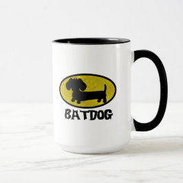 Batdog Wiener Hund Coffee Tea Mugg