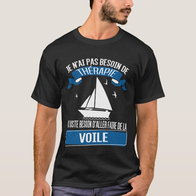 Bateau à voile - voilier t shirt (Framsida)