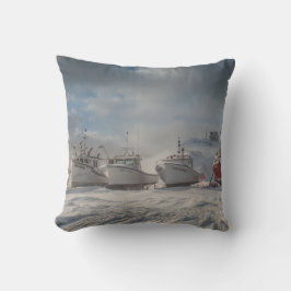 bateaux de pêche dans la neige kudde