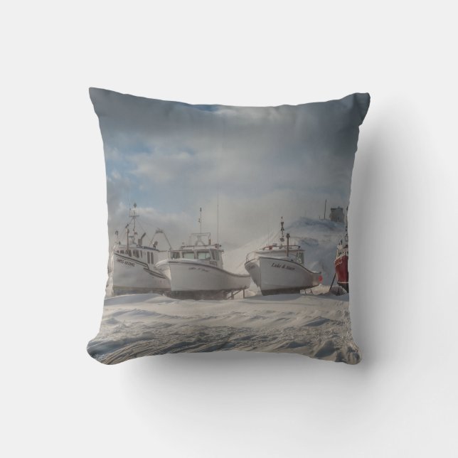 bateaux de pêche dans la neige kudde (Framsida)