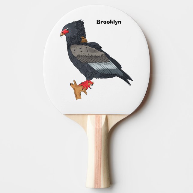 Bateleur Eagle-illustration Pingisracket (Framsidan)