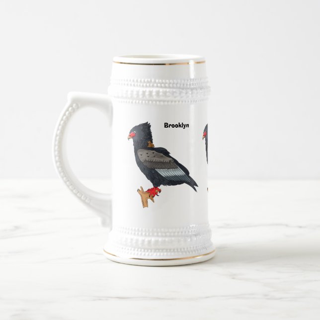 Bateleur Eagle illustration Sejdel (Vänster)