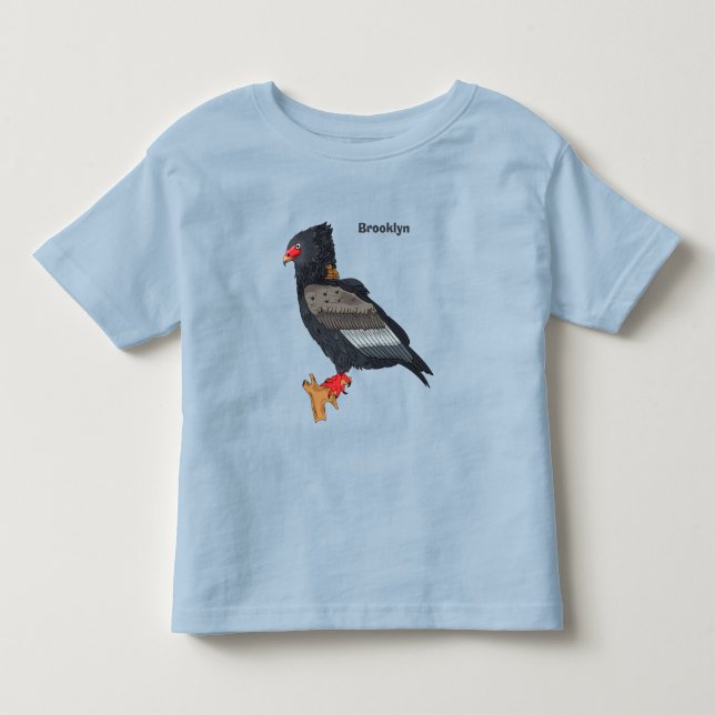 Bateleur Eagle-illustration T Shirt (Framsida)