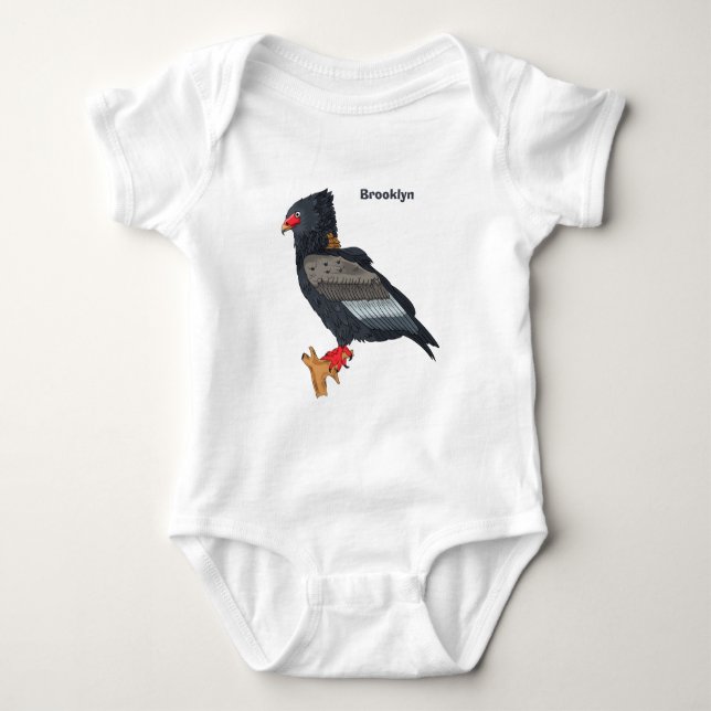 Bateleur Eagle-illustration T Shirt (Framsida)