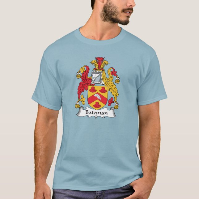 Bateman familjvapensköld t-shirt (Framsida)