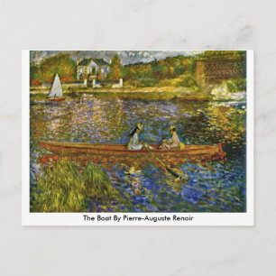 Båten av Pierre-Auguste Renoir Vykort