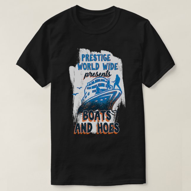 Båten med Prestige World Wide Presenter T Shirt (Design framsida)