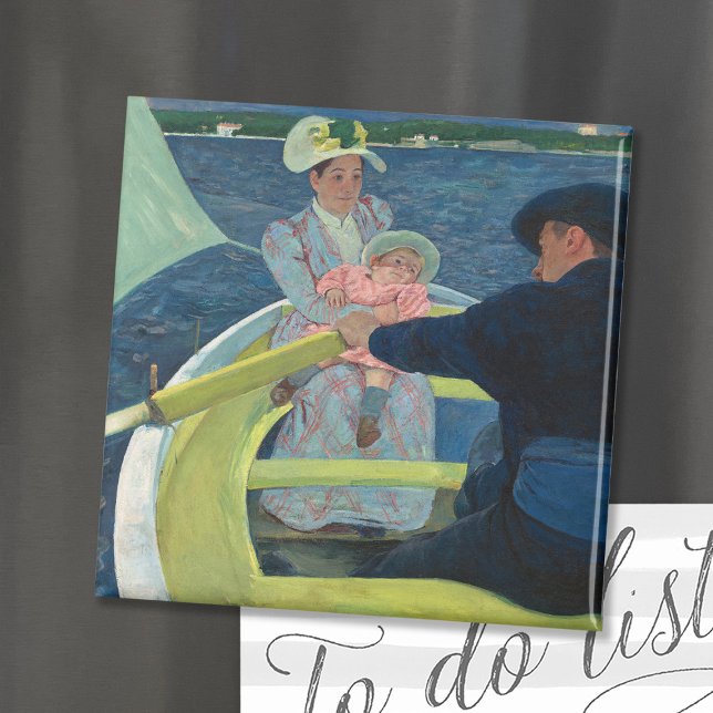 Båten Party | Mary Cassatt Magnet (Skapare uppladdad)