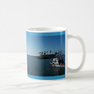 Båten vid Oceanside, CA Kaffemugg