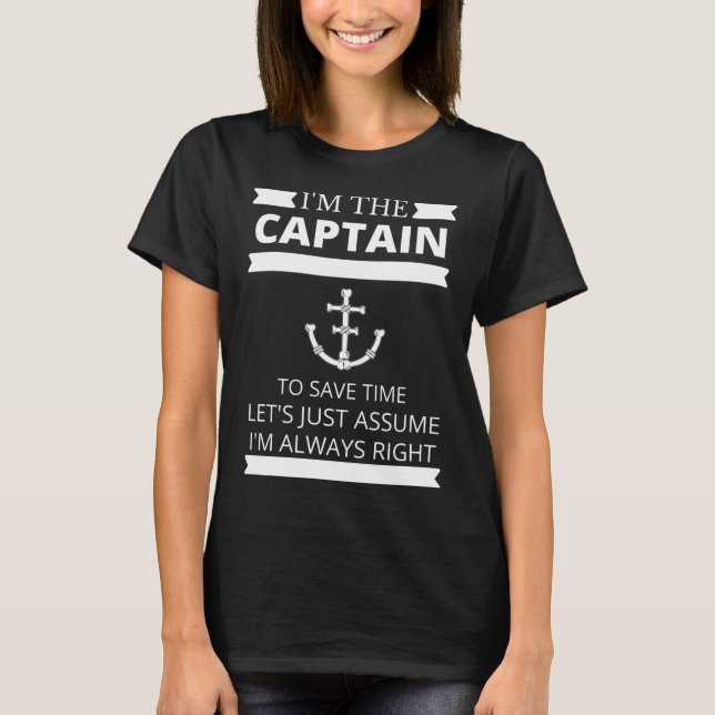 Båtens kapten t shirt (Framsida)