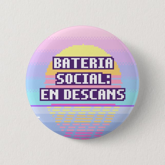 Bateria Social: En Descans Pixel Button Knapp (Framsida)