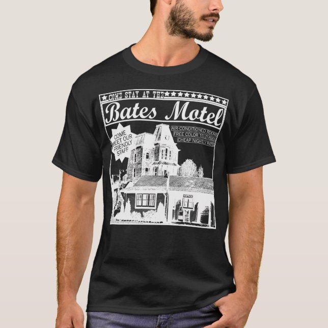 Bates Motel - vit typ T Shirt (Framsida)