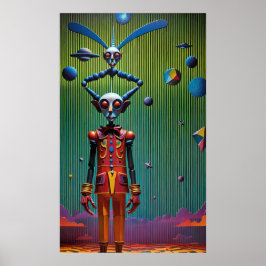 Batferatu och Boy på Planet Vampiranus Ken Gage Poster