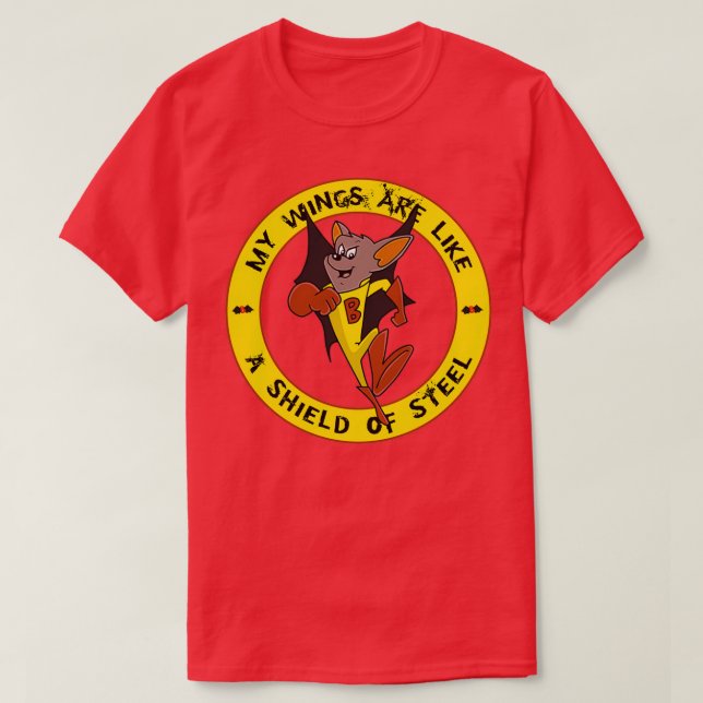 Batfink Min Vingar är som en sköld av Sl T Shirt (Design framsida)