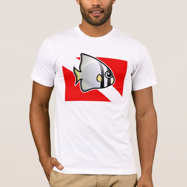 Batfish Dive Flagga Tee Shirt (Framsida)
