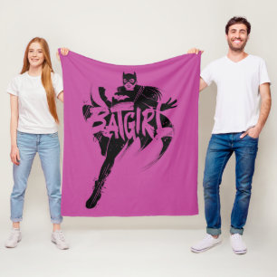 Batgirl Bläck Brush Namn Fleecefilt