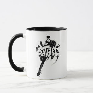 Batgirl Bläck Brush Namn Mugg